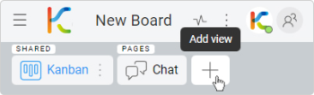 Create a new Board view in KanBo